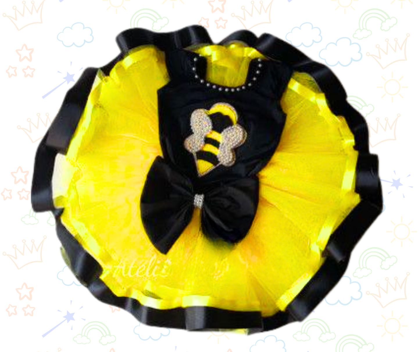 🐝✨ Set de Tutú de Abejita – ¡Brilla y revolotea con encanto!
