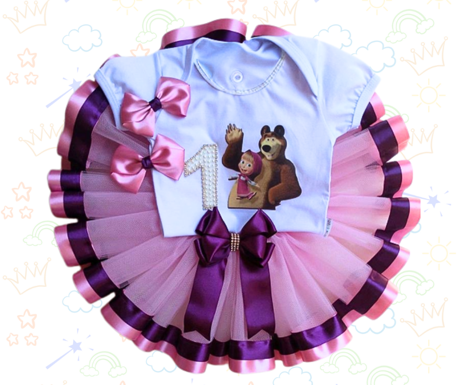 🐻🎀 Set de Tutú Masha y el Oso – Diversión en Cada Aventura