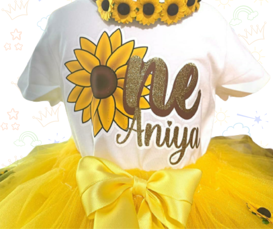 🌻 Set de Tutú de Girasoles – Brilla Como el Sol
