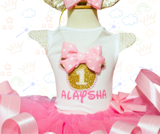 🎀🐭 Set de Tutú Minnie Rosa