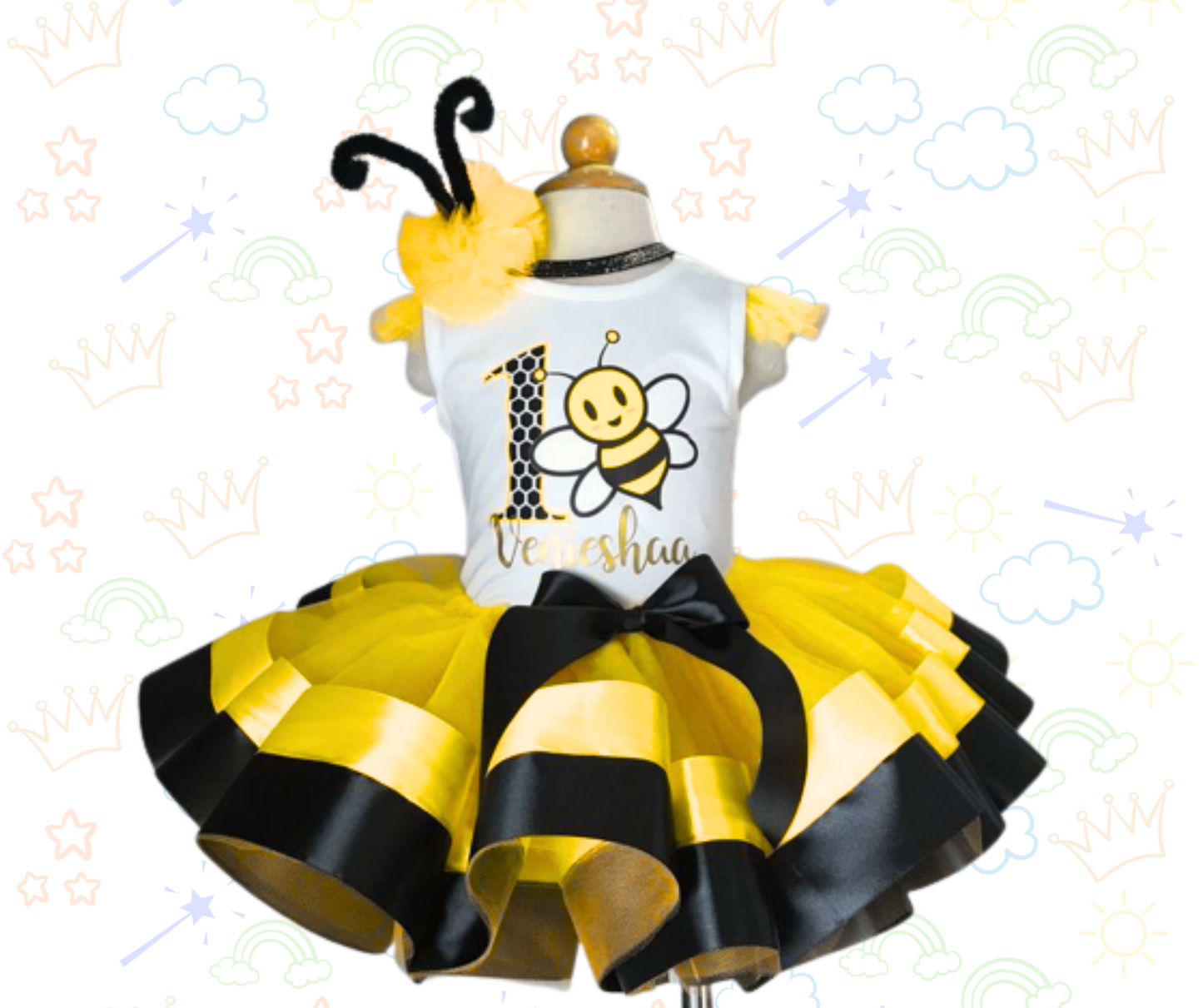 🐝💛 Set de Tutú Abejita – Dulzura en cada vuelo