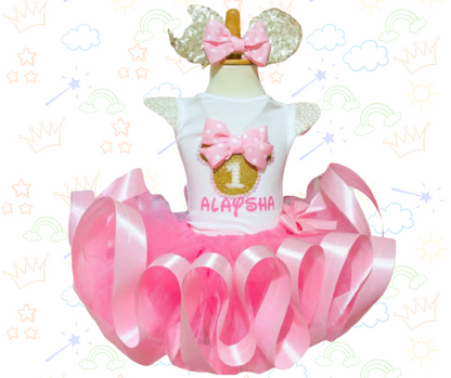 🎀🐭 Set de Tutú Minnie Rosa