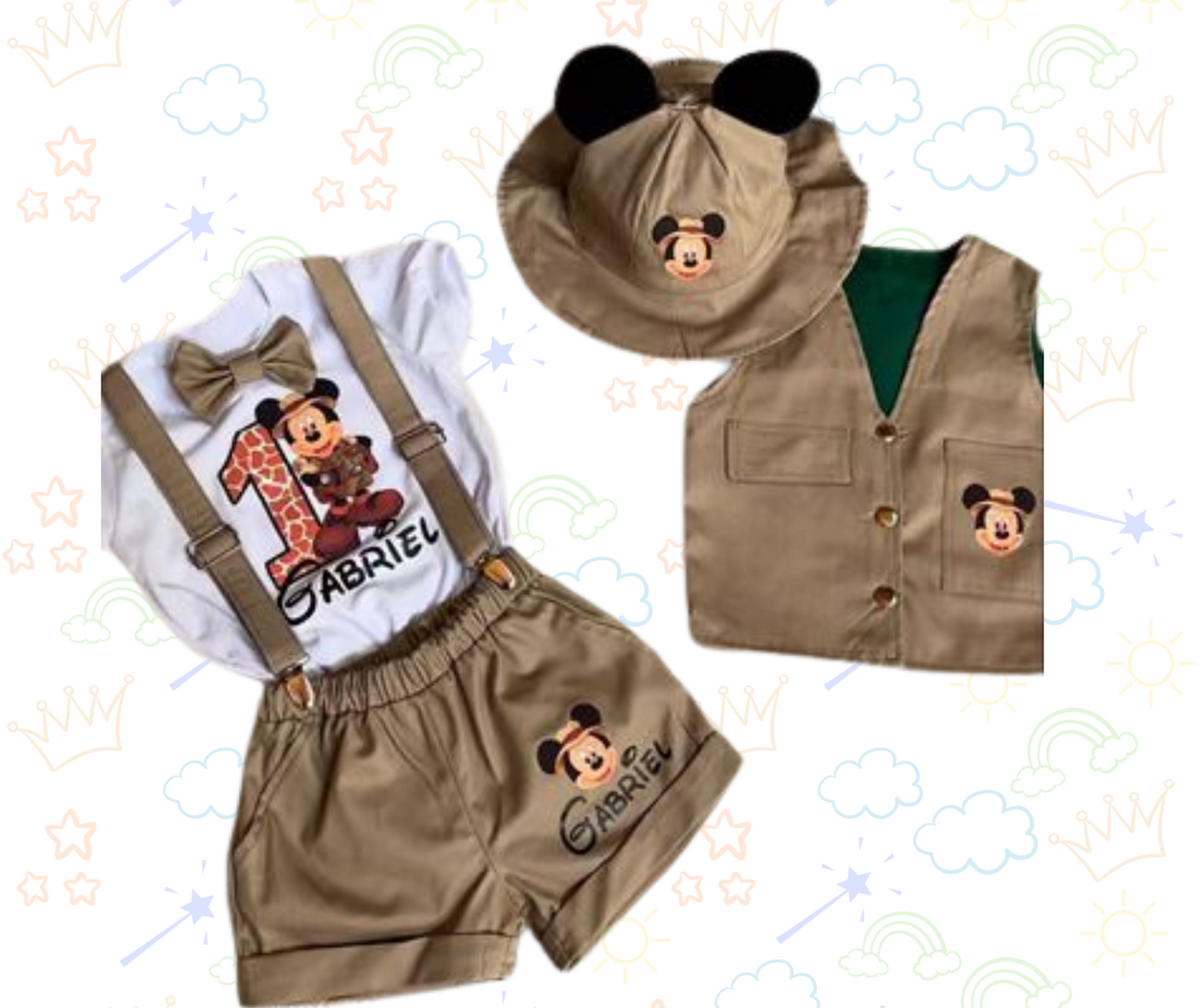 🦁 Set Safari de Niño Mickey