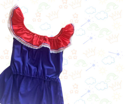 🩵 Vestido Típico Tricolor