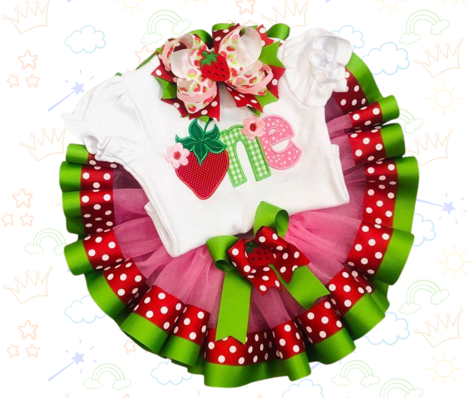 🍓 Set de Tutú de Fresa