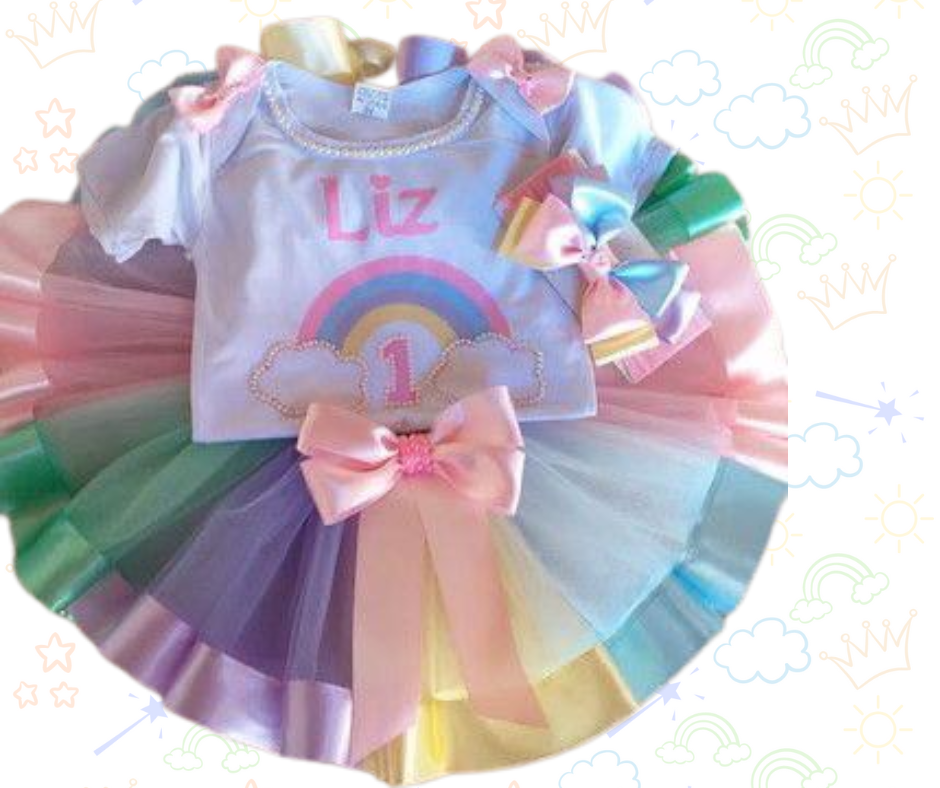 🌈✨ Set de Tutú Arcoíris