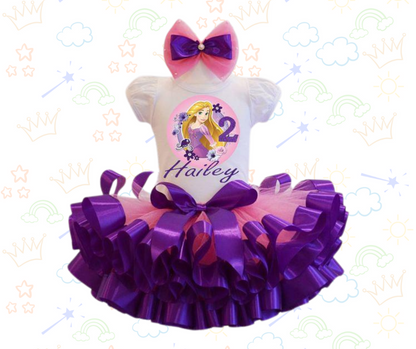 🌟 Set de Tutú Enredados – Inspirado en Rapunzel