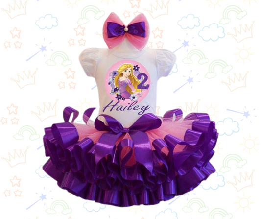🌟 Set de Tutú Enredados – Inspirado en Rapunzel