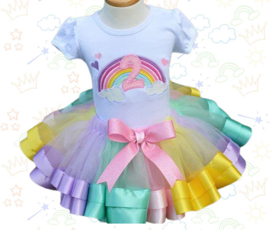 🌈✨ Set de Tutú Arcoíris