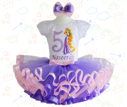 🌟 Set de Tutú Enredados – Inspirado en Rapunzel