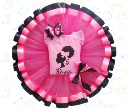 👛🎀 Set de Tutú Barbie ¡Actitud, glamour y mucho estilo rosa!