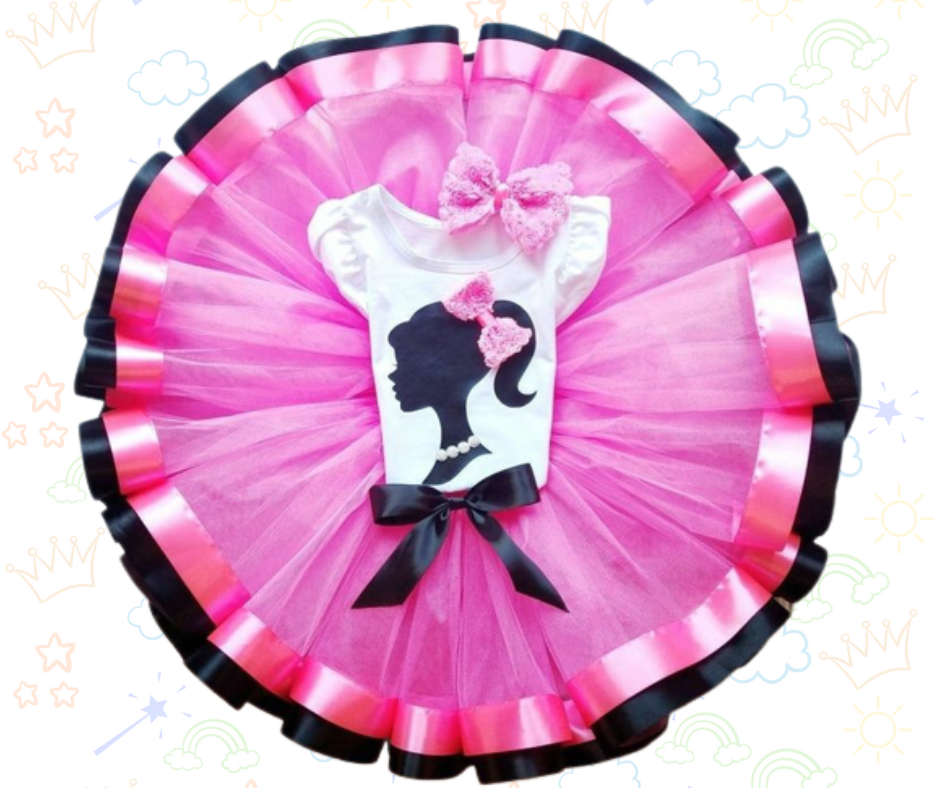 👛🎀 Set de Tutú Barbie ¡Actitud, glamour y mucho estilo rosa!