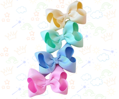 🎀🌈 Set de 5 Lazos para Niñas