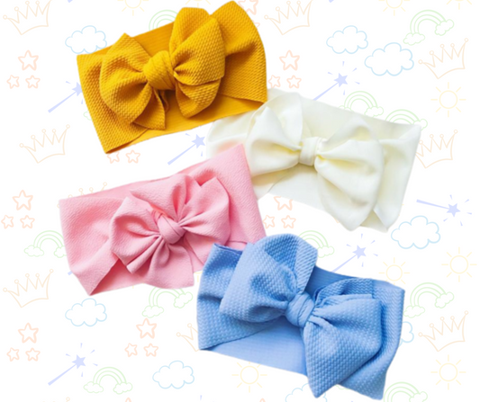 🎀✨  2 Maxi Lazo Tipo Turbante para Niñas