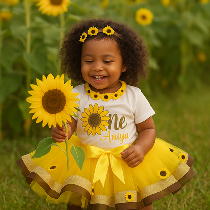 🌻 Set de Tutú de Girasoles – Brilla Como el Sol